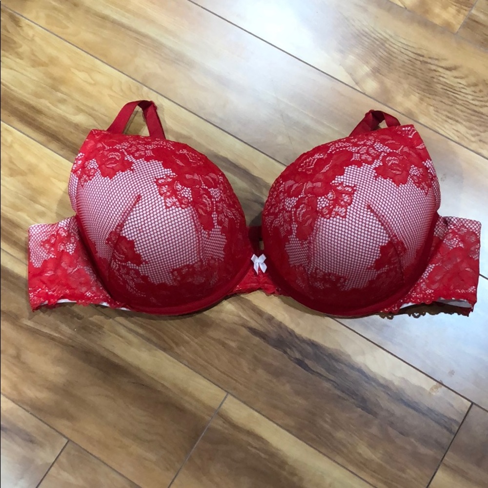 Push up plunge bra